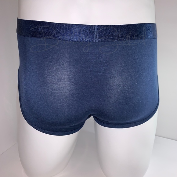 David Archy Micro Modal Briefs - Navy (M) - Picture 4 of 7